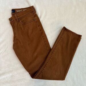 GAP Brown Soft Waist Tapered Jeans